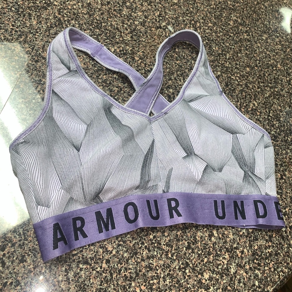 🤍🤍 Purple/Grey Under Armour Sports Bra Medium